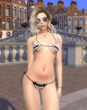sims premium cc download blonde female Danuta Wojcik by Bonita100 Body View