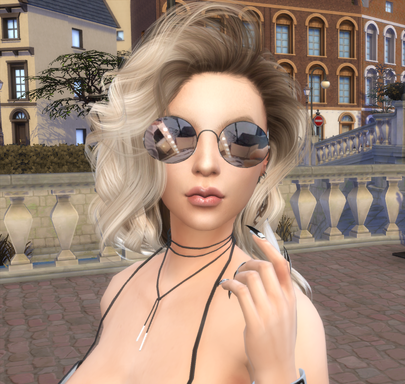 sims game custom character download girl Danuta Wojcik by Bonita100 Face View