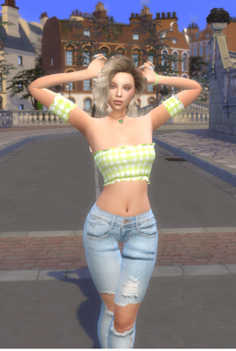 sims 4 custom sim download blonde female Danuta Wojcik by Bonita100 Body View