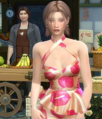 sims 4 custom content download girl Mariel Levit by Bonita100 Body View