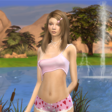 the sims 4 high detail download girl Ainhoa Martinez by Bonita100 Body View