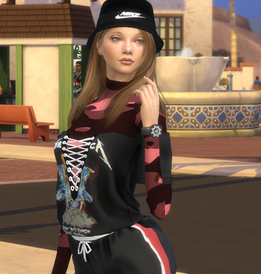 sims game custom character download girl Ainhoa Martinez by Bonita100 Body View