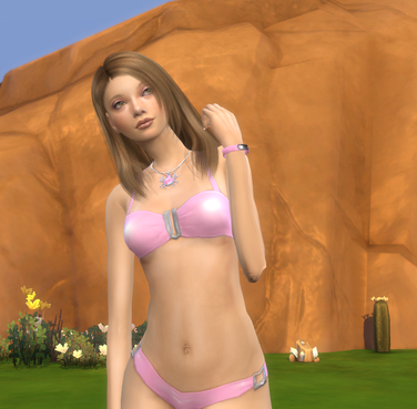 sims4 custom content download girl Ainhoa Martinez by Bonita100 Body View