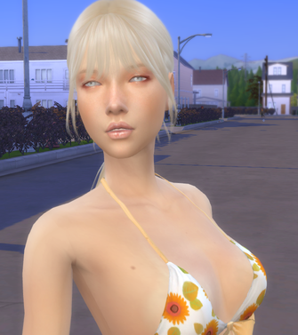 sims 4 cc download girl Dominika Novotny by Bonita100 Face View