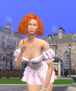 sims custom sim download redhead female Sheena Hamilton by Bonita100 Body View