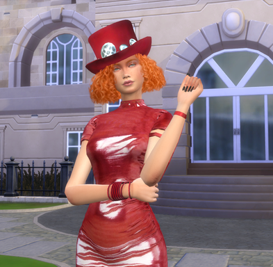 the sims 4 realistic style download redhead female Sheena Hamilton by Bonita100 Body View