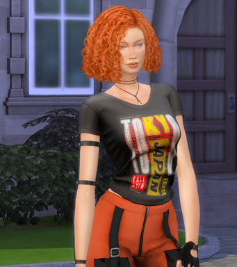 sims4 custom character download redhead female Sheena Hamilton by Bonita100 Body View