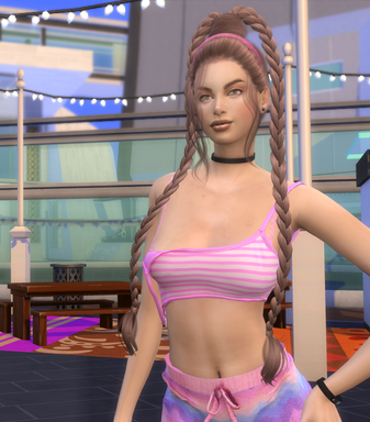 the sims 4 alpha cc download girl Fiorella Elizalde by Bonita100 Body View