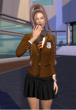 sims game alpha cc style download girl Fiorella Elizalde by Bonita100 Body View