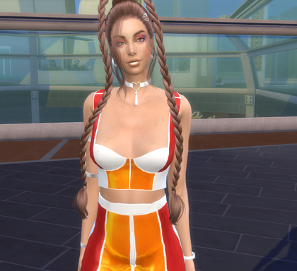 sims4 premium cc download girl Fiorella Elizalde by Bonita100 Body View