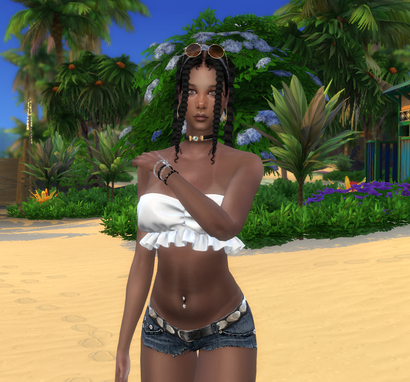the sims 4 alpha cc style download girl Vanesa Garcia by Bonita100 Body View