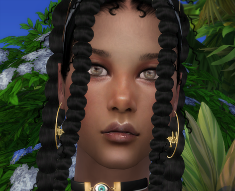 sims high detail download black girls female Vanesa Garcia by Bonita100 Face View