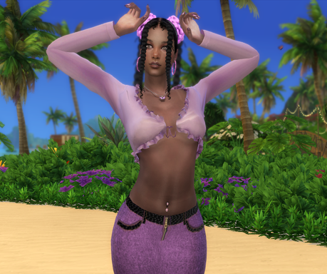 sims game premium cc download girl Vanesa Garcia by Bonita100 Body View
