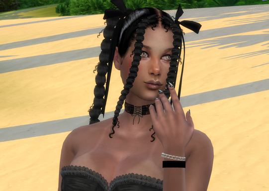 the sims 4 custom content download black girls female Vanesa Garcia by Bonita100 Face View
