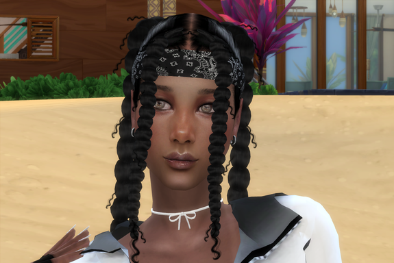 sims game alpha cc download black girls female Vanesa Garcia by Bonita100 Face View
