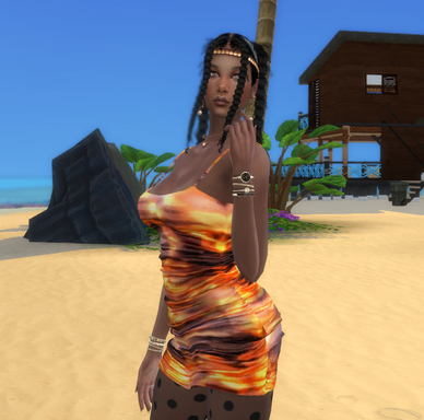 sims 4 realistic style download girl Vanesa Garcia by Bonita100 Body View