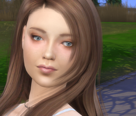 sims game alpha cc style download girl Eliza Kim by Bonita100 Face View