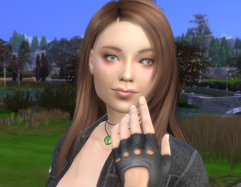 sims custom sim download girl Eliza Kim by Bonita100 Face View