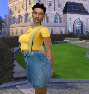 the sims 4 custom character download black girls female Julia Wright by Bonita100 Body View
