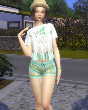 sims game realistic style download asian girls female Ji-Min Yoon by Bonita100 Body View