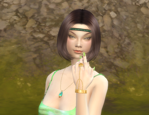 the sims 4 premium cc download girl Ji-Min Yoon by Bonita100 Face View
