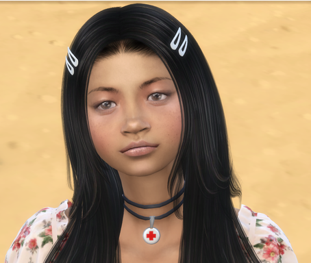 sims game alpha cc style download asian girls female Myra Mendoza by Bonita100 Body View