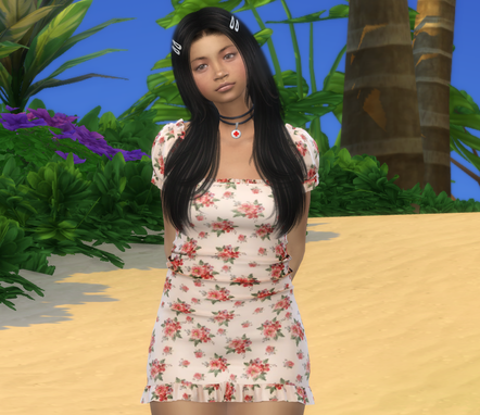 sims 4 high detail download girl Myra Mendoza by Bonita100 Face View