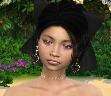sims4 premium cc download asian girls female Myra Mendoza by Bonita100 Body View