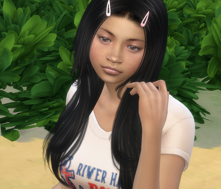 sims custom sim download asian girls female Myra Mendoza by Bonita100 Body View