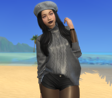 sims alpha cc style download girl Myra Mendoza by Bonita100 Face View