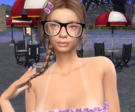 sims 4 custom content download girl Bianka Richter by Bonita100 Face View