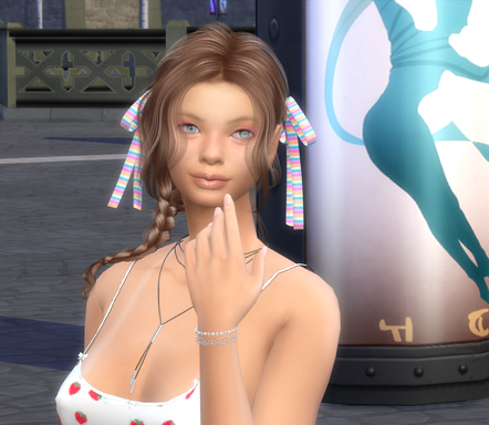 sims game alpha cc style download girl Bianka Richter by Bonita100 Face View