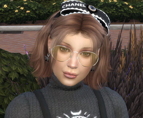 sims custom sim download brown hair female Milly Browne by Bonita100 Face View