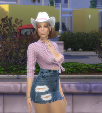 sims alpha cc style download girl Milly Browne by Bonita100 Body View