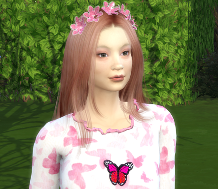 sims4 custom sim download girl Lorna Whang by Bonita100 Face View