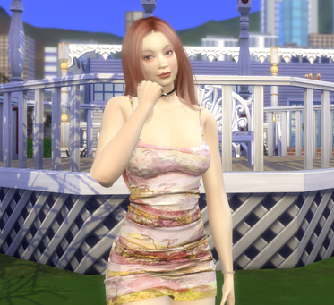 the sims 4 custom content download asian girls female Lorna Whang by Bonita100 Body View
