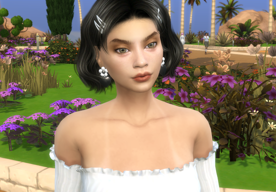 sims realistic style download brunette female Giselle Rivas by Bonita100 Face View