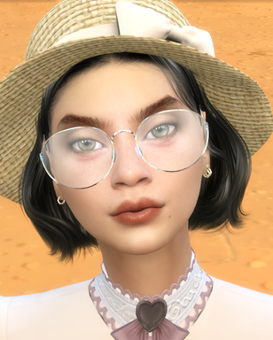 the sims 4 custom character download brunette female Giselle Rivas by Bonita100 Face View