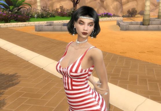 sims custom sim download girl Giselle Rivas by Bonita100 Body View