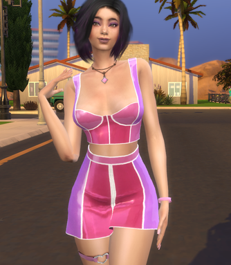 sims cc download brunette female Athonai Gho Kwen by Bonita100 Body View