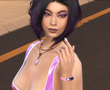 sims game alpha cc download gray-haired female Athonai Gho Kwen by Bonita100 Face View