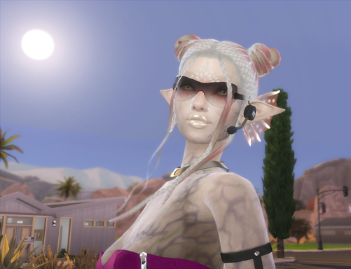 sims4 alpha cc style download girl Athonai Gho Kwen by Bonita100 Face View