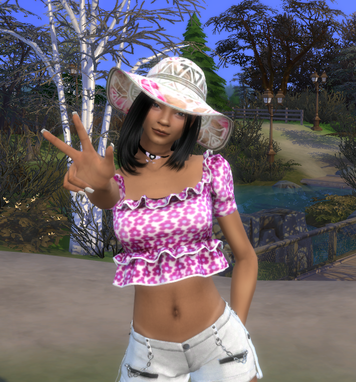 the sims 4 premium cc download girl Dalisai Mendoza by Bonita100 Body View