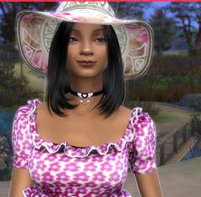 sims custom character download asian girls female Dalisai Mendoza by Bonita100 Face View