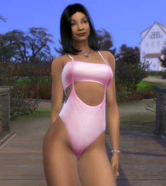 sims game custom sim download girl Dalisai Mendoza by Bonita100 Body View