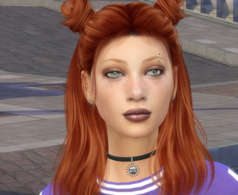 sims alpha cc style download girl Lili Gentil by Bonita100 Face View