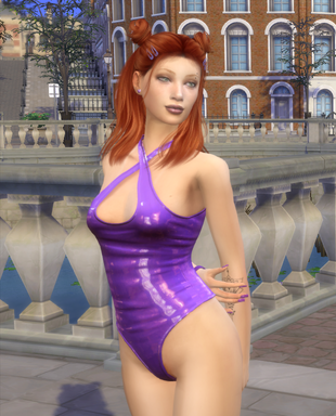 sims game high detail download redhead female Lili Gentil by Bonita100 Body View