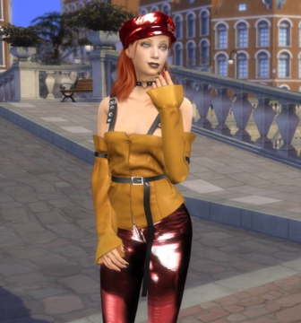 sims4 custom character download girl Lili Gentil by Bonita100 Body View