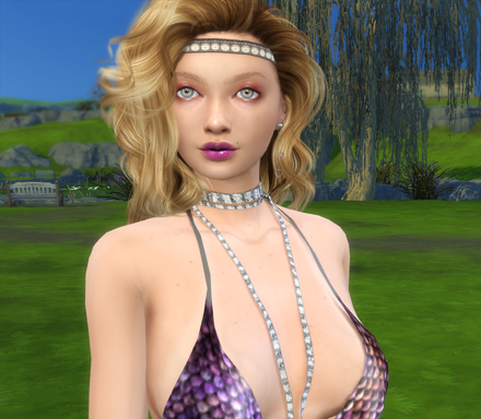 the sims 4 alpha cc style download blonde female Jovana Ilievska by Bonita100 Face View