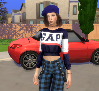 sims game premium cc download brunette female Monique Mertens by Bonita100 Body View